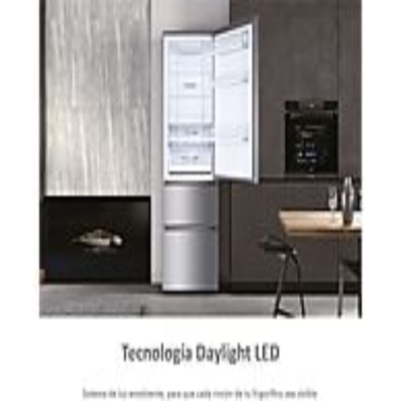 Frigorífico Combi Haier 3D 60 Series 3 A3FE737CGJ 371L Total No Frost Clase E Inox