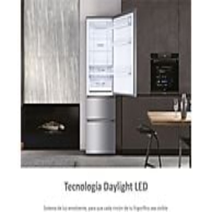 Frigorífico Combi Haier 3D 60 Series 3 A3FE737CGJ 371L Total No Frost Clase E Inox