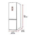 Frigorífico Combi Hisense RB390N4DWD 304L Total No Frost Dual-Tech Clase D Profundidad 59cm Blanco