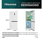 Frigorífico Combi Hisense RB390N4DWD 304L Total No Frost Dual-Tech Clase D Profundidad 59cm Blanco