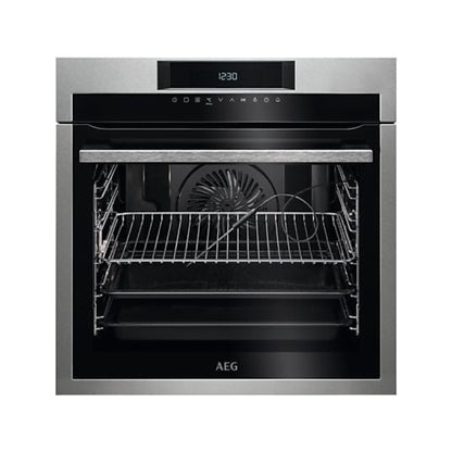Horno AEG BPE642120M: 71 L, Multifunción, Pirolítico, Función Grill, Inox Antihuellas