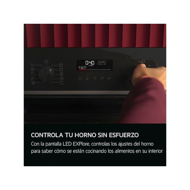 Horno AEG GS6PB51FAB, 71 L, Multifunción, Pirolítico, Negro