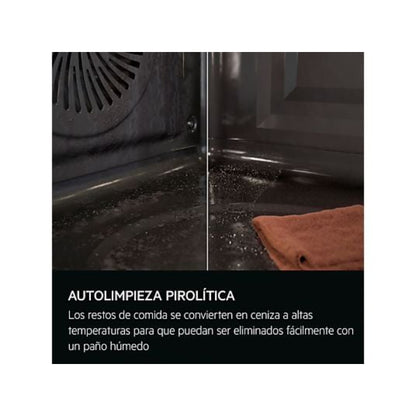 Horno AEG GS6PB51FAB, 71 L, Multifunción, Pirolítico, Negro