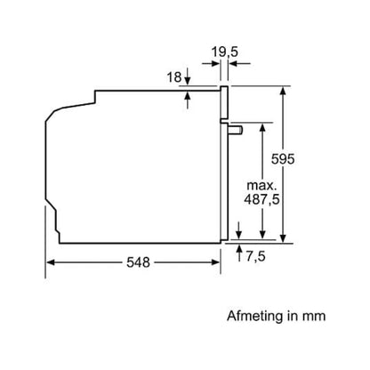 Horno Bosch HBG7741B1, 71 L, Integrable, Pirolítico, Multifunción, Air Fry, Negro