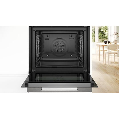 Horno Bosch HBG7741B1, 71 L, Integrable, Pirolítico, Multifunción, Air Fry, Negro