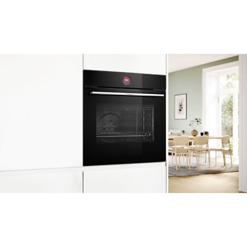Horno Bosch HBG7741B1, 71 L, Integrable, Pirolítico, Multifunción, Air Fry, Negro