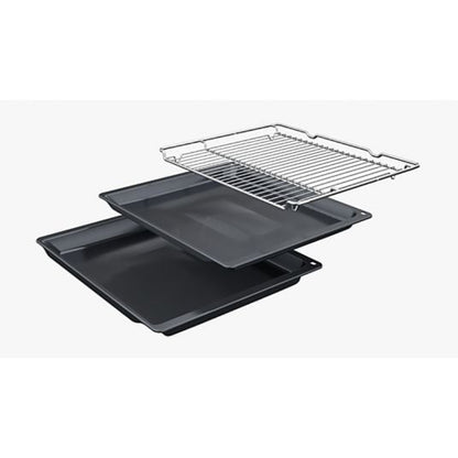 Horno Bosch HBG7741B1, 71 L, Integrable, Pirolítico, Multifunción, Air Fry, Negro