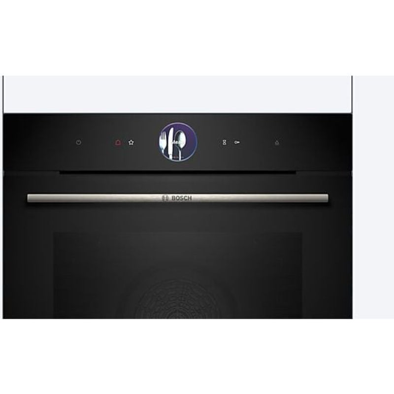 Horno a vapor Bosch HSG7361B1, 71 L, Multifunción, Steam Plus, Hidrolítico, Pantalla TFT, Negro