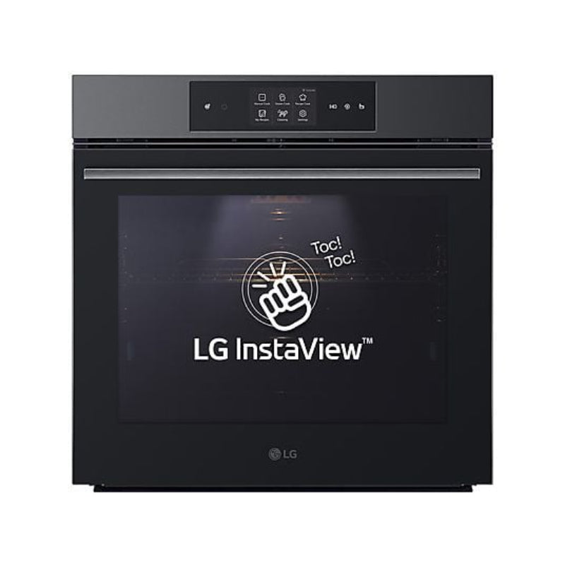 Horno a vapor LG WSED7665B, 76 L, Multifunción, Pirolítico + Vapor, Acero Negro Mate
