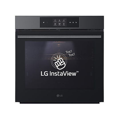 Horno a vapor LG WSED7665B, 76 L, Multifunción, Pirolítico + Vapor, Acero Negro Mate