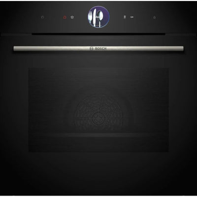 Horno a vapor Bosch HSG7361B1, 71 L, Multifunción, Steam Plus, Hidrolítico, Pantalla TFT, Negro