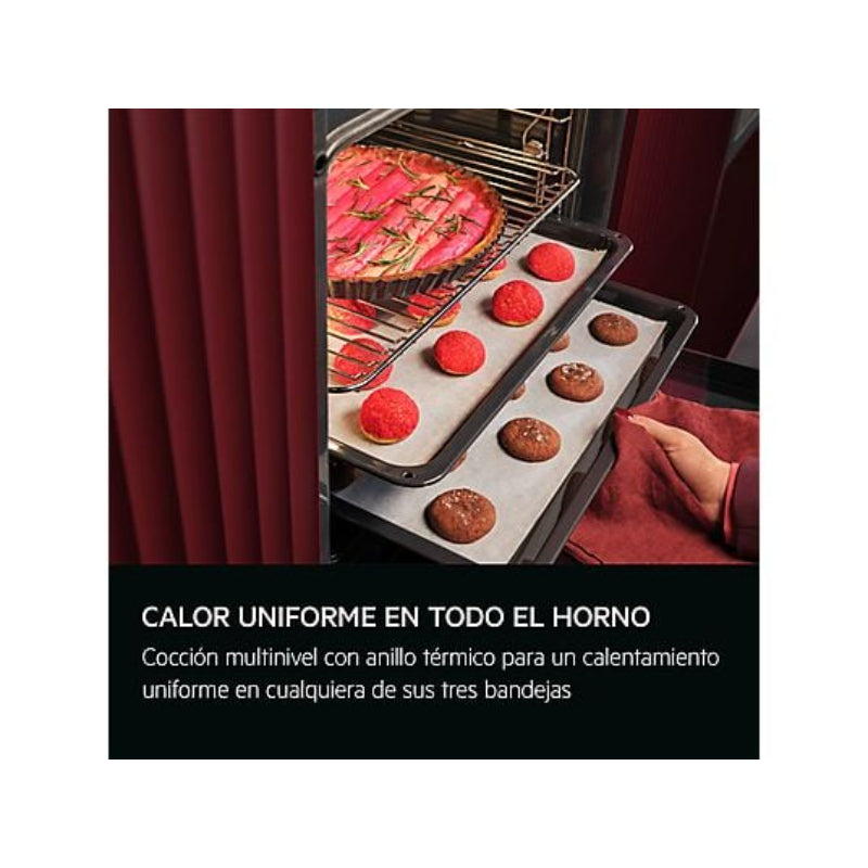 Horno a vapor AEG Serie 8000 TB8SB73ZAB, 70 L, Hidrolítico, Steamify, Integrable, Negro