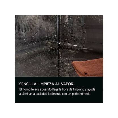 Horno a vapor AEG Serie 8000 TB8SB73ZAB, 70 L, Hidrolítico, Steamify, Integrable, Negro