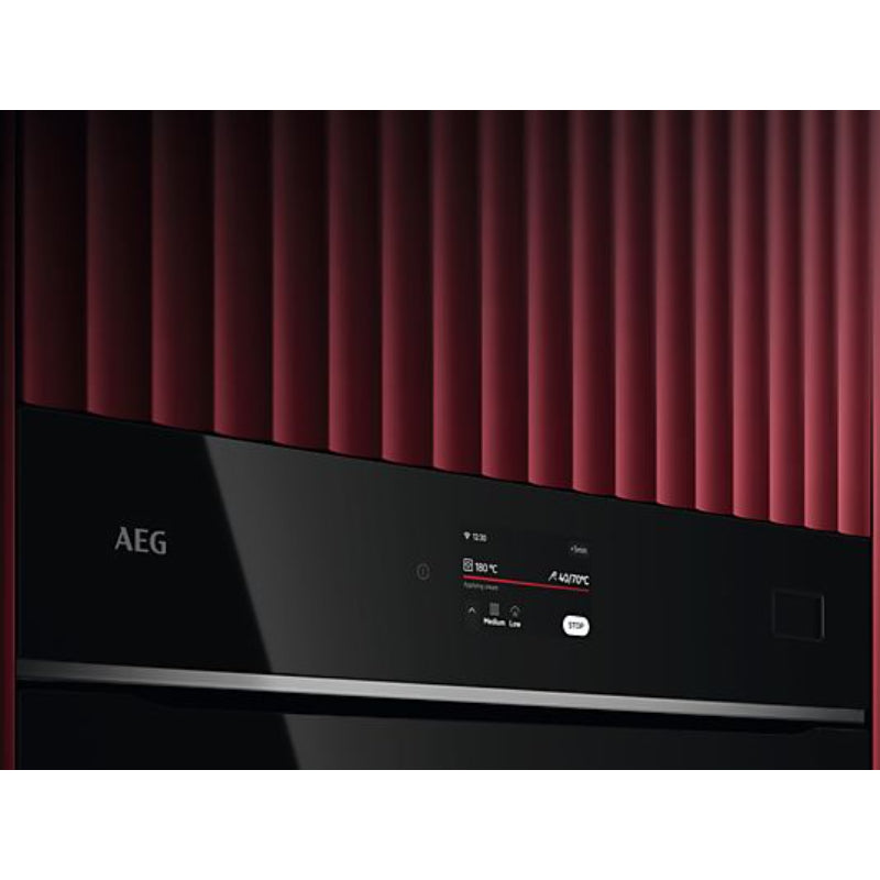 Horno a vapor AEG Serie 8000 TB8SB73ZAB, 70 L, Hidrolítico, Steamify, Integrable, Negro