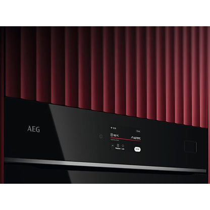 Horno a vapor AEG Serie 8000 TB8SB73ZAB, 70 L, Hidrolítico, Steamify, Integrable, Negro