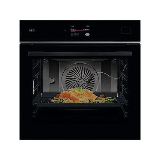 Horno a vapor AEG Serie 8000 TB8SB73ZAB, 70 L, Hidrolítico, Steamify, Integrable, Negro