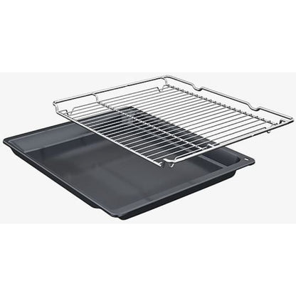 Horno compacto Bosch CMG7761B1, Integrable, 45 L, Aire caliente 4D, Pirolítico y limpieza por agua, Home Connect, Negro