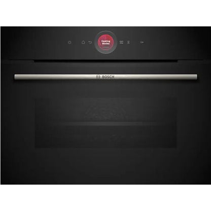 Horno compacto Bosch CBG7741B1, 47 L, Multifunción, Pirolítico, Negro / Acero Inoxidable