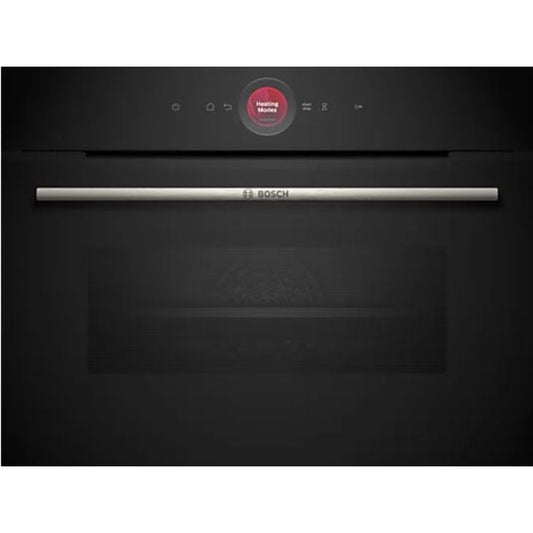 Horno compacto Bosch CBG7741B1, 47 L, Multifunción, Pirolítico, Negro / Acero Inoxidable