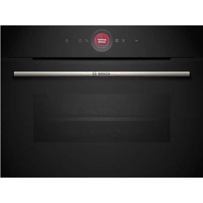 Horno compacto Bosch CBG7741B1, 47 L, Multifunción, Pirolítico, Negro / Acero Inoxidable