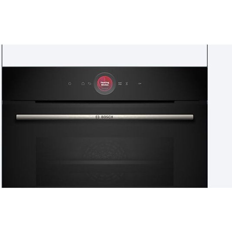 Horno compacto Bosch CBG7741B1, 47 L, Multifunción, Pirolítico, Negro / Acero Inoxidable