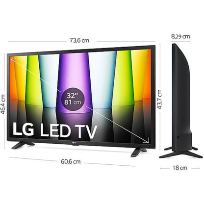 TV LG 32LQ630B6LA Negro 32 Pulgadas LED HD Ready | webOS Smart TV α5 AI Gen5