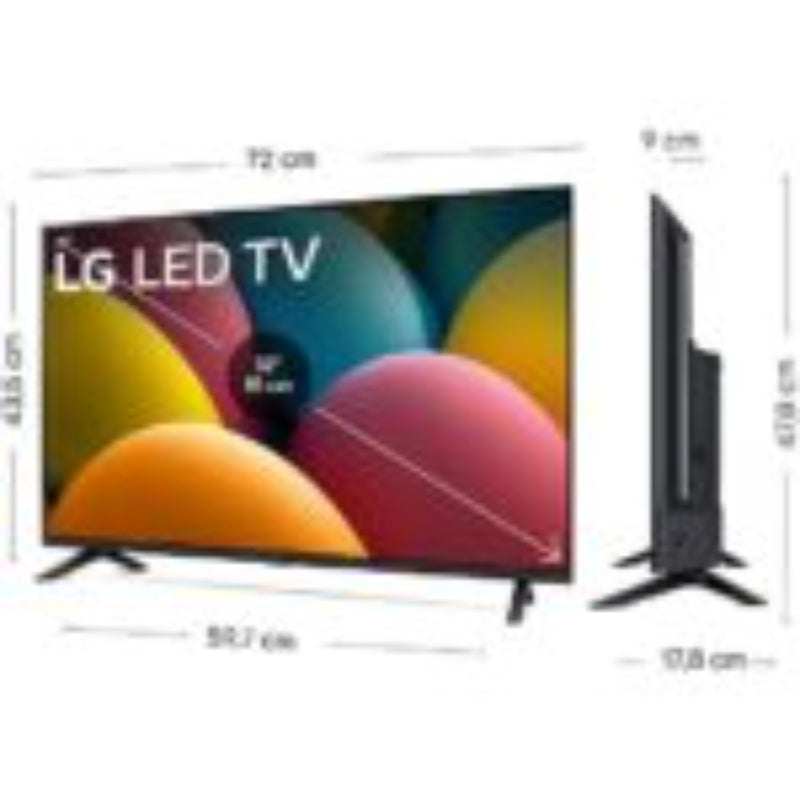TV LG 32LR60006LA Negro 32 Pulgadas LED Full HD | webOS Smart TV α5 AI Gen6