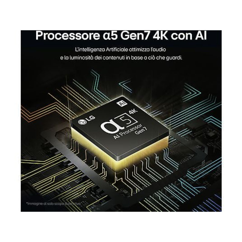 TV LG 55UT80006LA Negro 55 Pulgadas 4K UHD | webOS Smart TV α5 AI Gen7