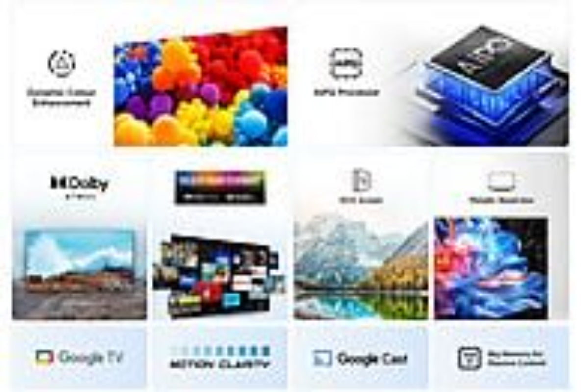 TV TCL 55P6K Negro 55 Pulgadas 4K UHD | Google TV Procesador AiPQ Dolby Atmos