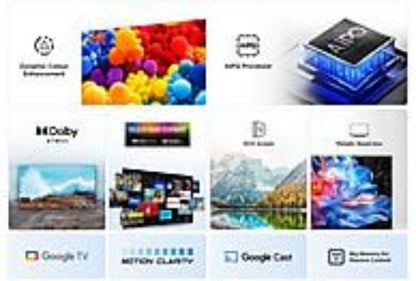 TV TCL 55P6K Negro 55 Pulgadas 4K UHD | Google TV Procesador AiPQ Dolby Atmos