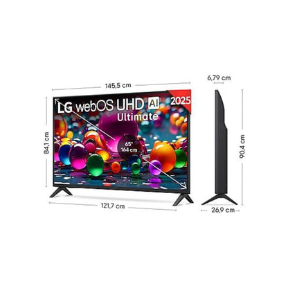 TV LG 65UA75006LA Negro 65 Pulgadas 4K UHD | webOS Smart TV α7 AI Gen8