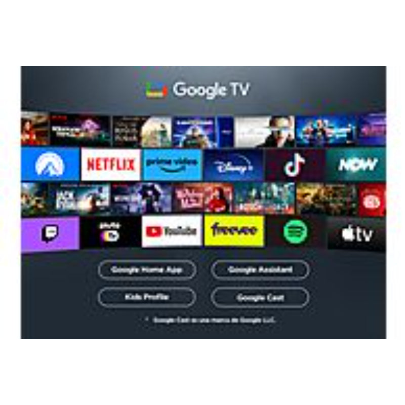 TV TCL 65P6K Negro 65 Pulgadas 4K UHD | Google TV Procesador AiPQ Dolby Atmos