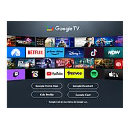 TV TCL 65P6K Negro 65 Pulgadas 4K UHD | Google TV Procesador AiPQ Dolby Atmos