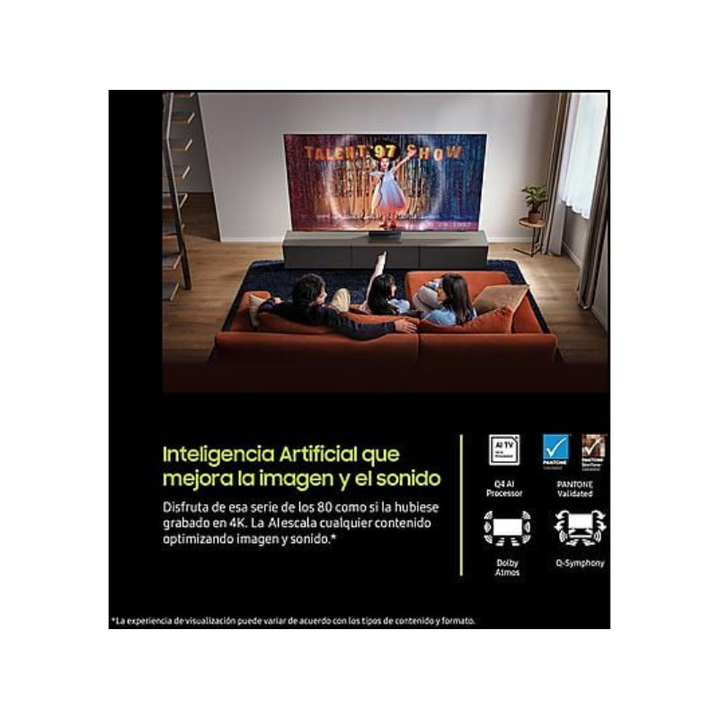 TV Samsung TQ55Q7FAAUXXC QLED Negro 55 Pulgadas 4K UHD | Gaming Hub Quantum HDR