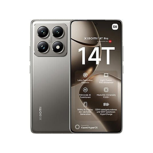 Xiaomi 14T Pro Gris Titanio 512 GB Smartphone 6,67 Pulgadas 1.5K 144 Hz