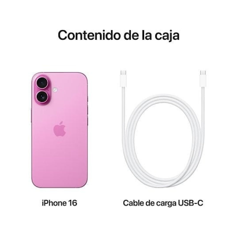 Apple iPhone 16 Rosa 128 GB Smartphone 6,1 Pulgadas Chip A18 Bionic 5G